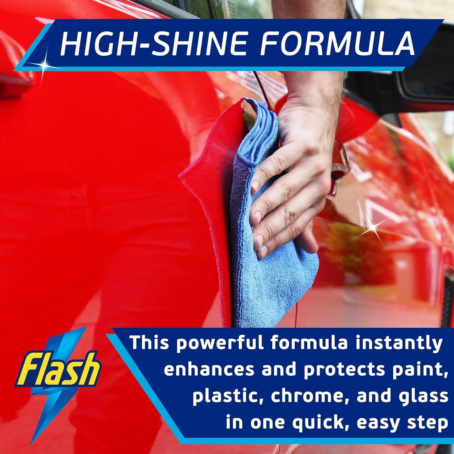 FLASH Quick Detailer Spray Car Cleaner Protects & Restores Paint 500ml