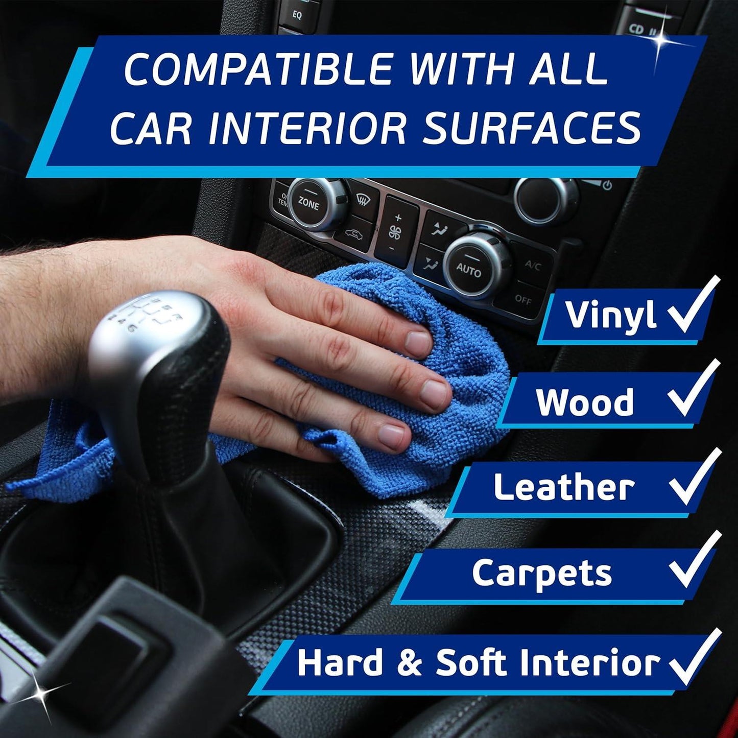 FLASH All-Purpose Car Interior Cleaner Spray Safe for All Surfaces 500ml