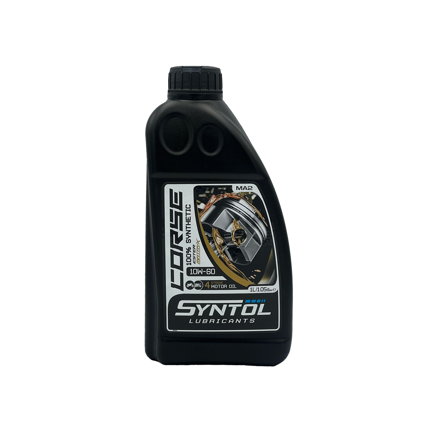 Syntol Corse 4T 10W-60 Fully Synthetic Motorcycle Engine Oil Jaso MA/MA2