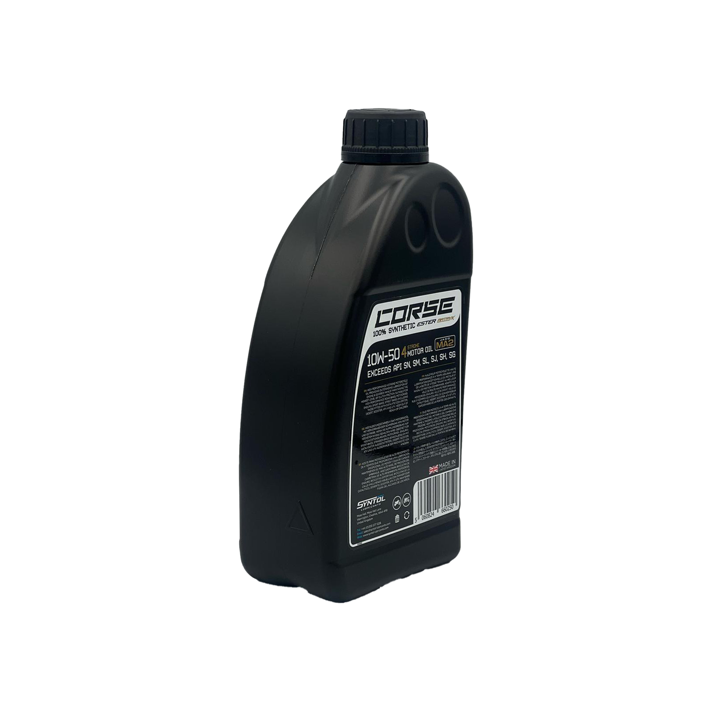 Syntol Corse 4T 10W-50 100% Synthetic Motorcycle Engine Oil 1L