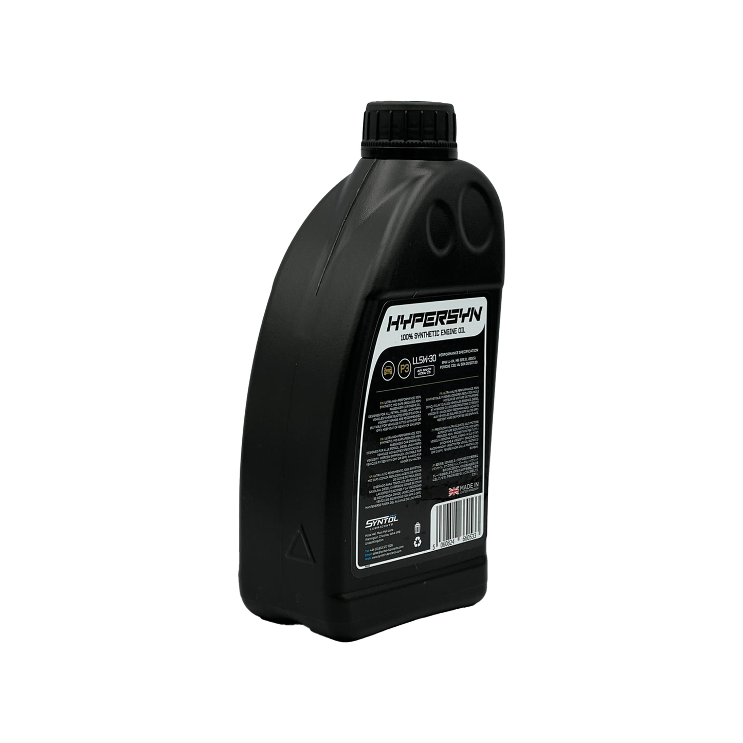 Syntol 5W30 Fully Synthetic Long Life Engine Oil API SN CF ACEA C3 VW 504/507