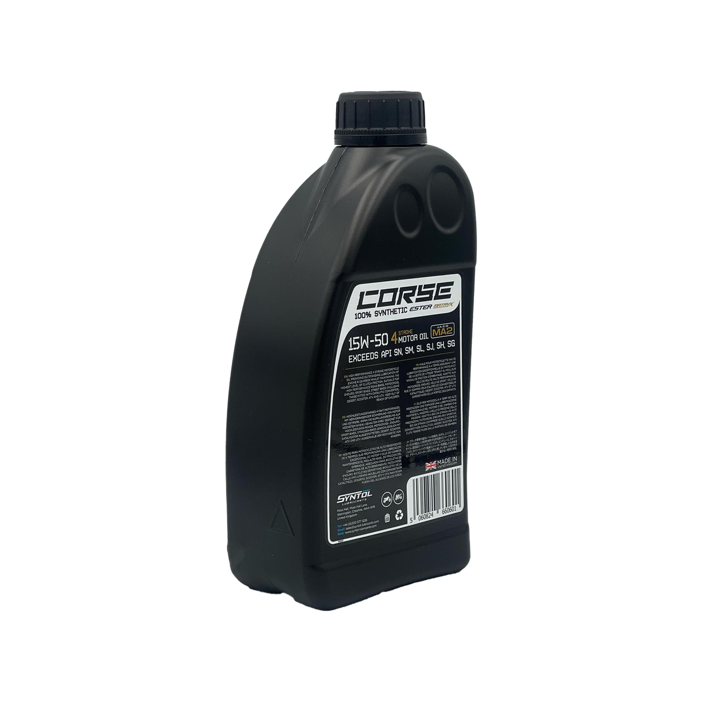 Syntol Motorcycle Motorbike Corse 4T 15W-50 Fully Synthetic Oil