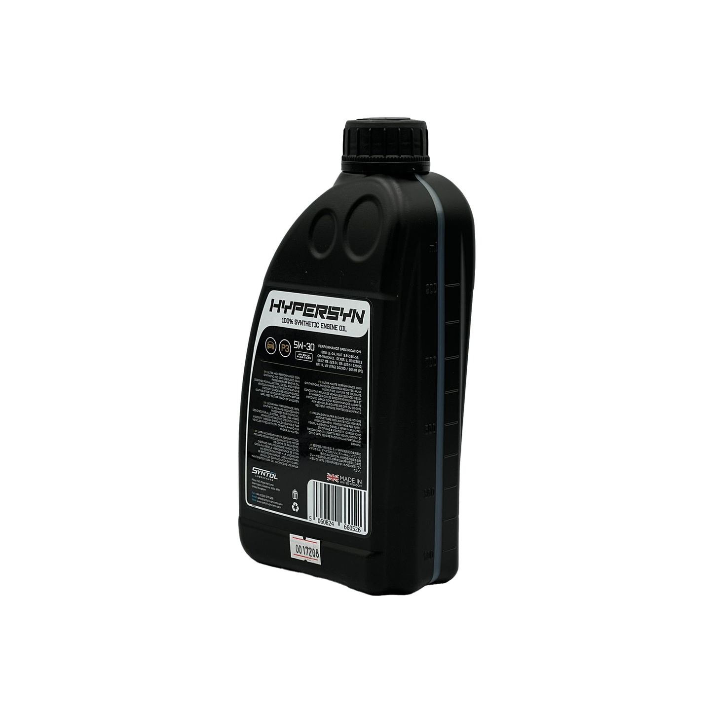 Syntol 5W-30 Fully Synthetic Engine Oil Acea C3 BMW LL-04 Dexos2 SYNTOL HYPER-SYN P3