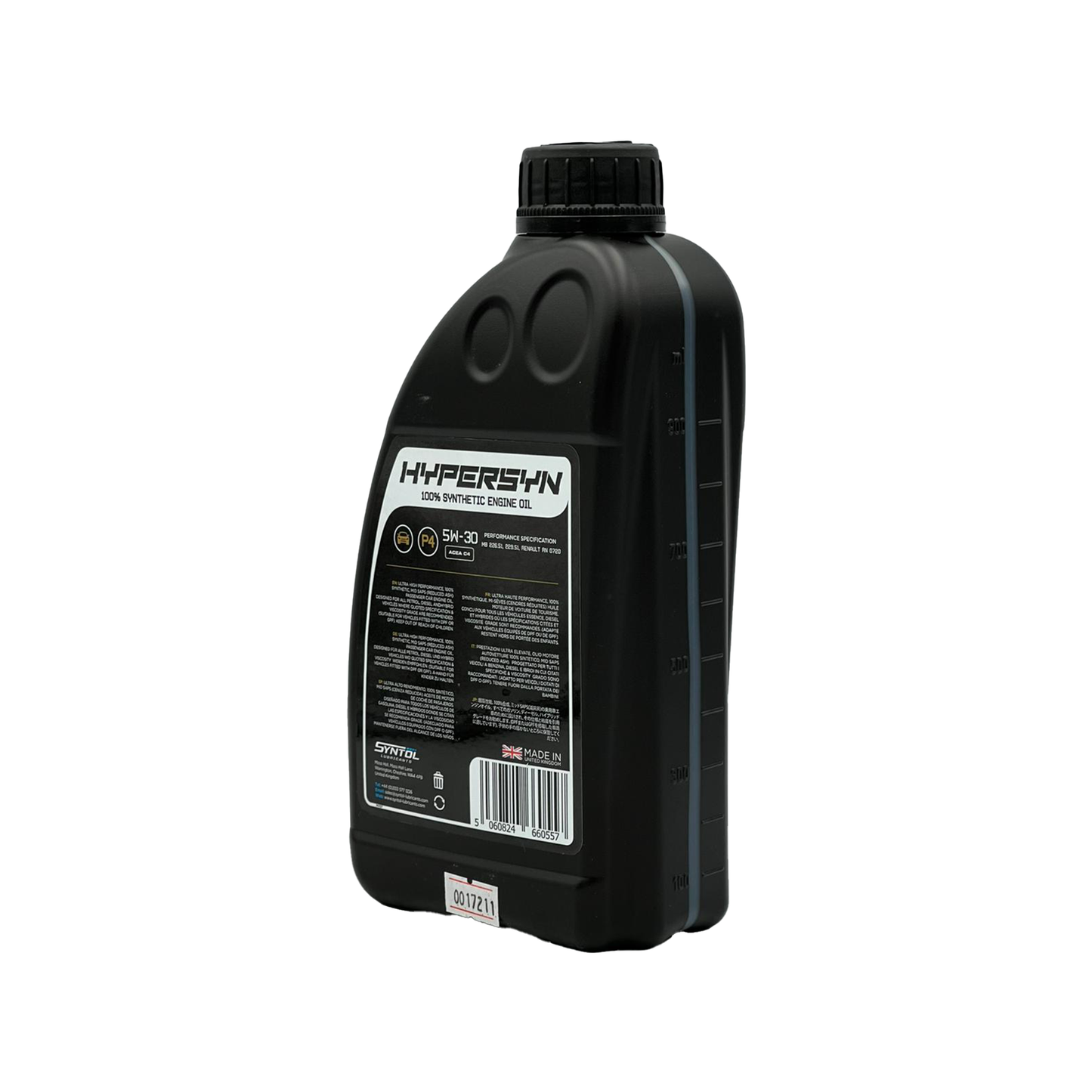 Syntol 5W-30 Fully Synthetic Low SAPS Engine Oil ACEA C4 RN0720 MB 229.51