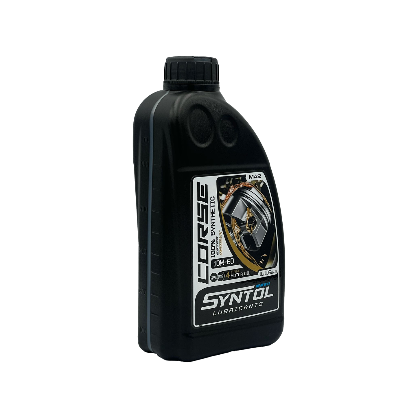 Syntol Corse 4T 10W-60 Fully Synthetic Motorcycle Engine Oil Jaso MA/MA2