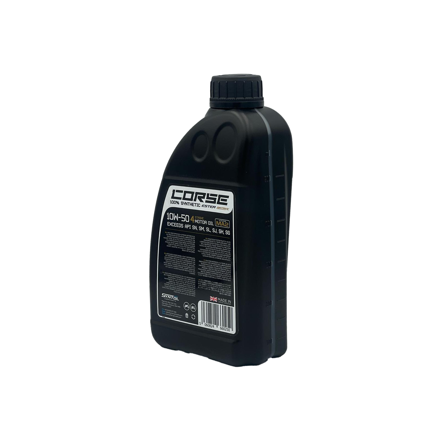 Syntol Corse 4T 10W-50 100% Synthetic Motorcycle Engine Oil 1L