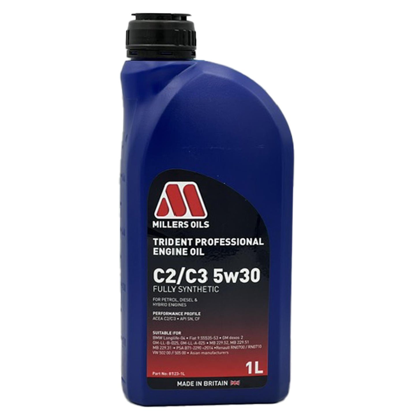 Millers Oils Trident Professional C2/C3 5W-30 5W30 Fully Syn Engine Oil