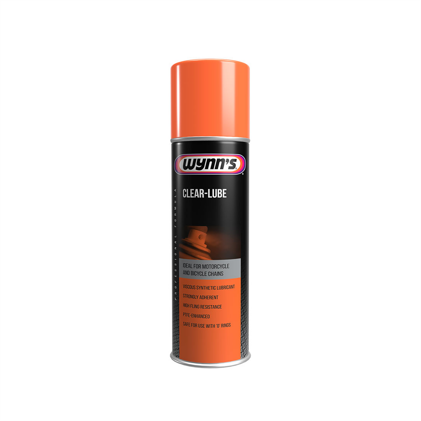 WYNNS Clear Lube Spray Motorcycle Bike Chain Viscous Synthetic Lubricant 500ml