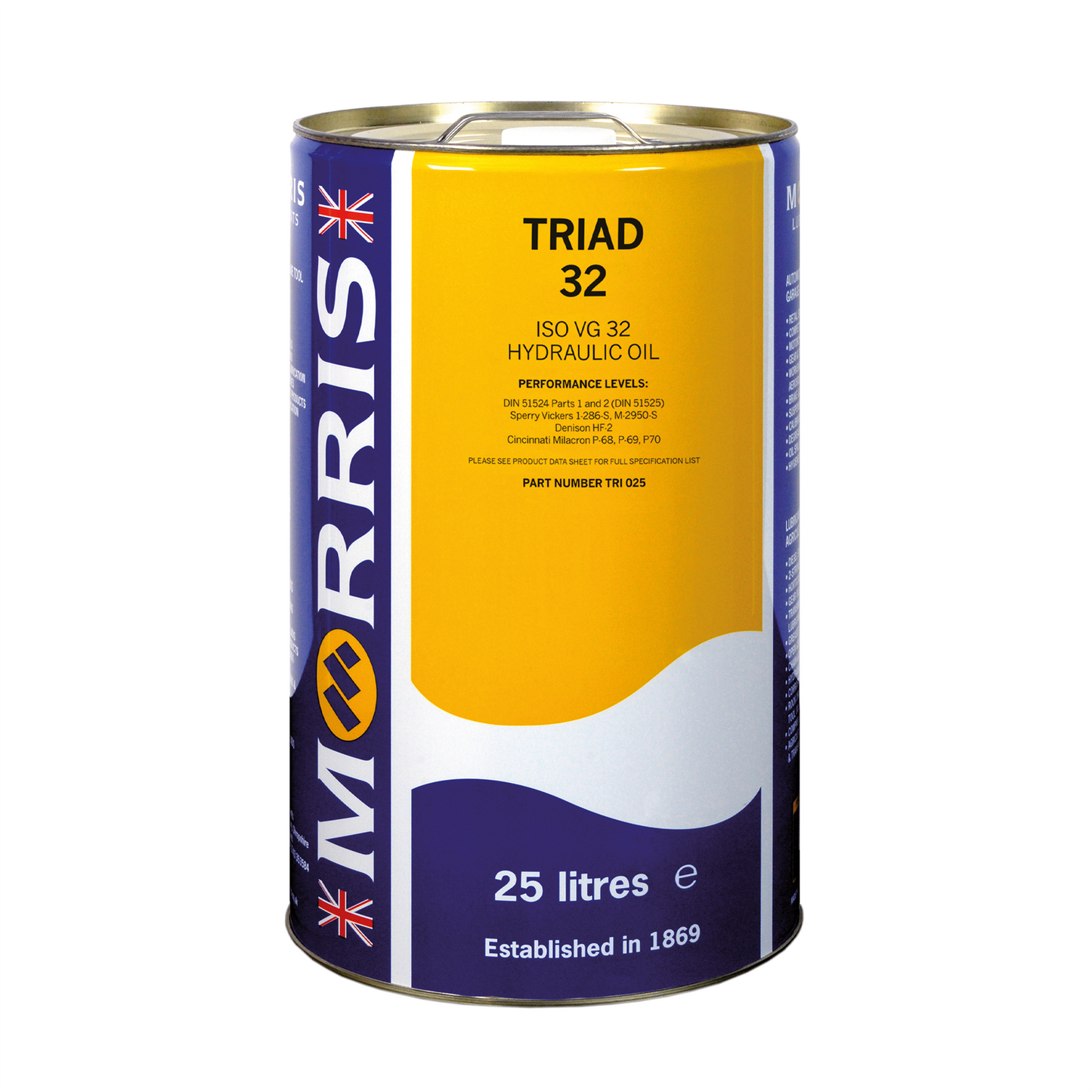 MORRIS ISO 32 Hydraulic Oil High Grade Shell Tellus 27 DIN 51524 part 2