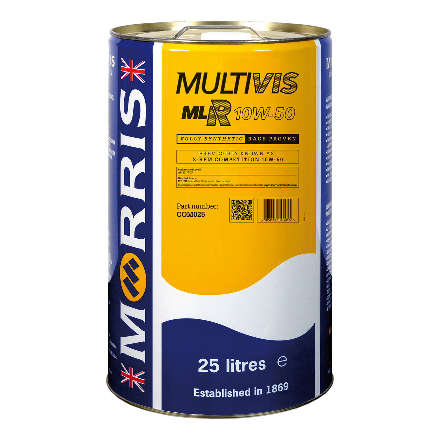 MORRIS Multivis MLR 10W-50 Fuly Synthetic Racing Engine Oil API SN / CF