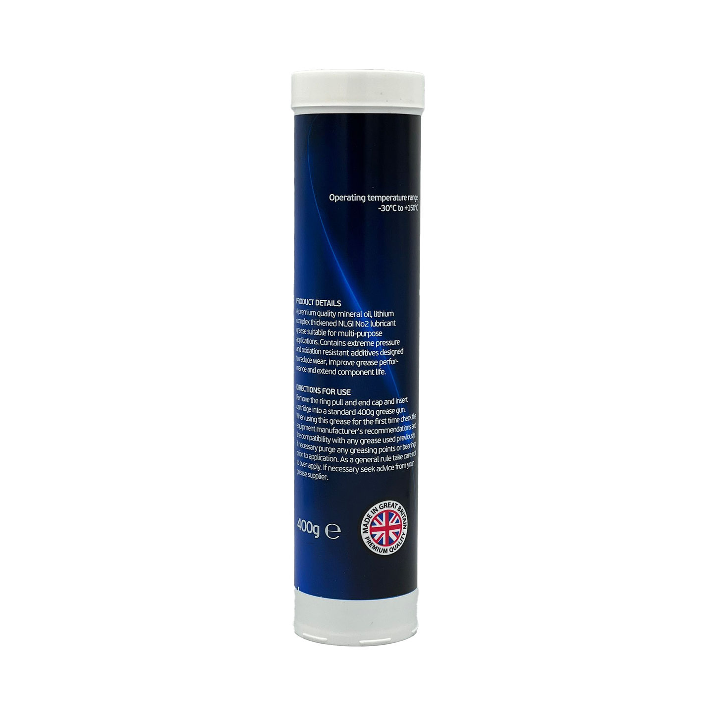 Lithium Complex EP2 Grease Cartridge Blue Syntol NLGI 2 -30C to +150C 400g