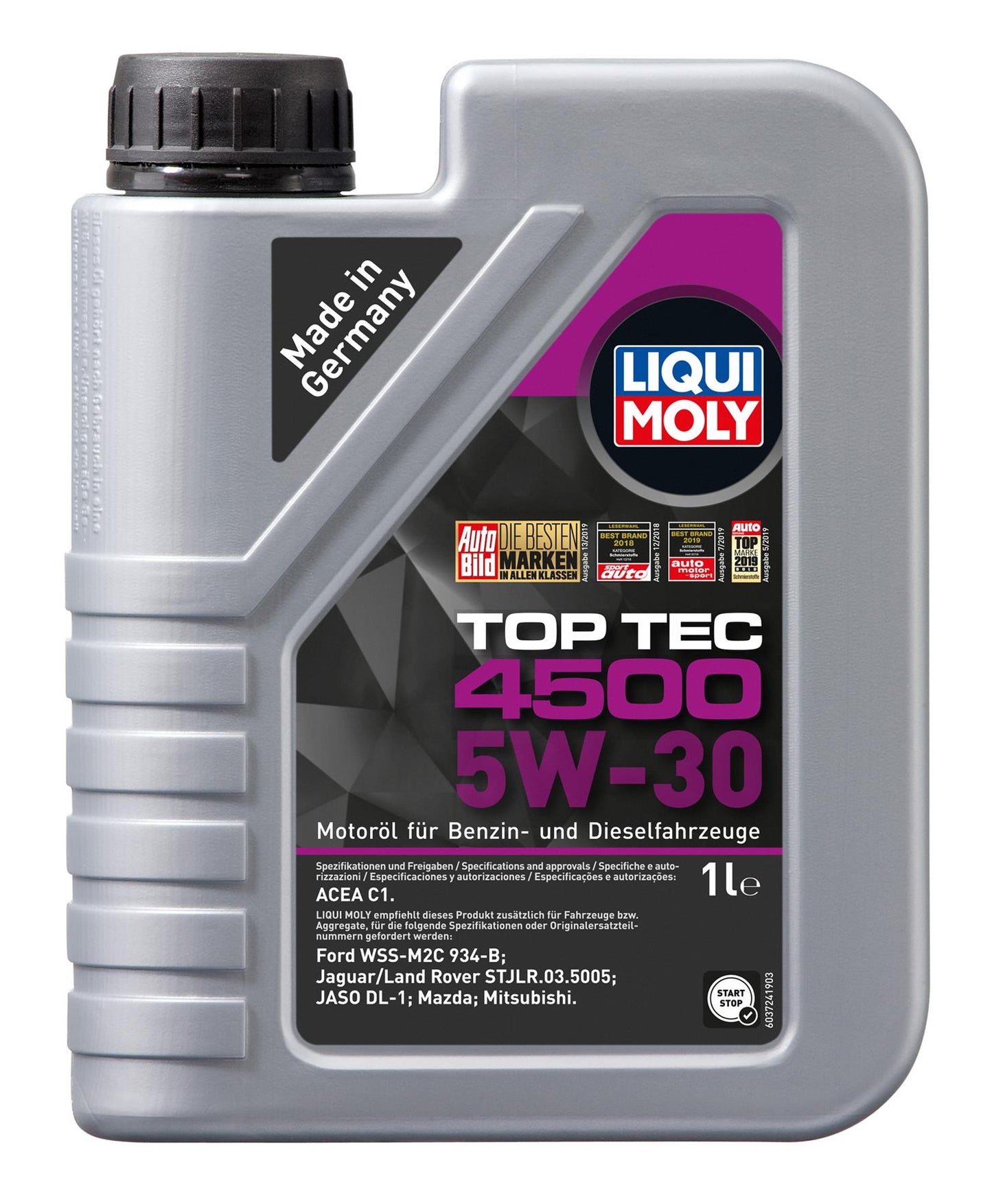 Liqui Moly 5w30 Top Tec 4500 Engine Oil ACEA C1 STJLR.03.5005 For Land Rover