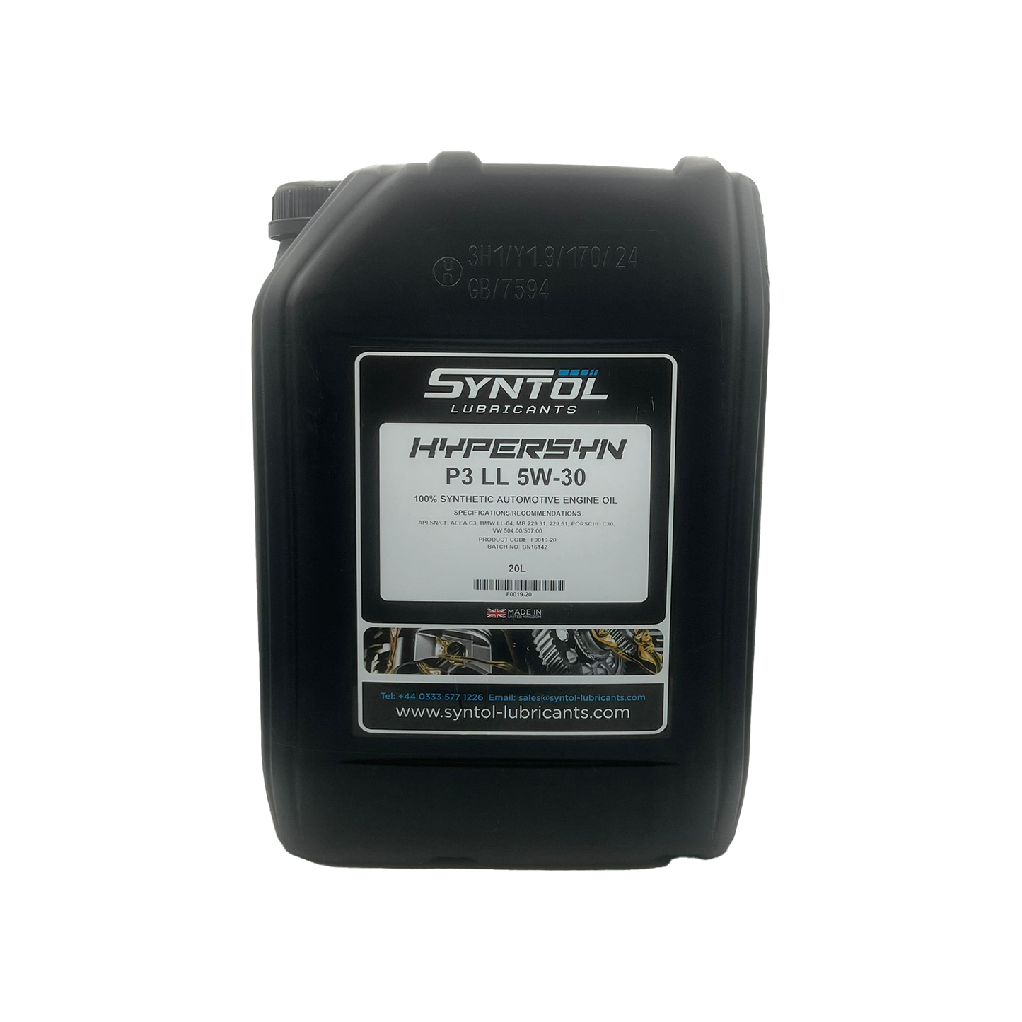 Syntol 5W30 Fully Synthetic Long Life Engine Oil API SN CF ACEA C3 VW 504/507