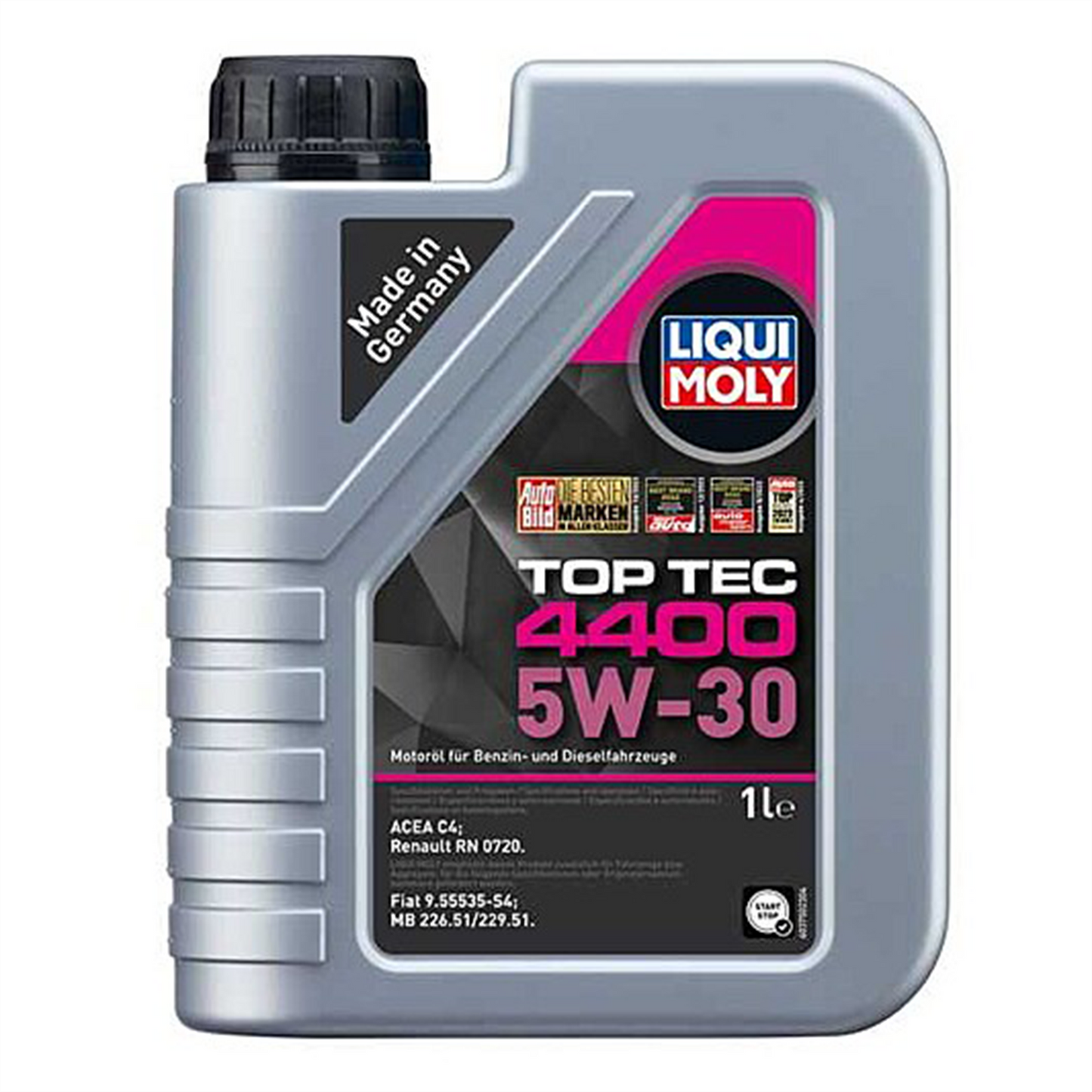 Liqui Moly 5w30 Fully Synthetic Engine Oil Top Tec 4400 ACEA C4 RN 0720