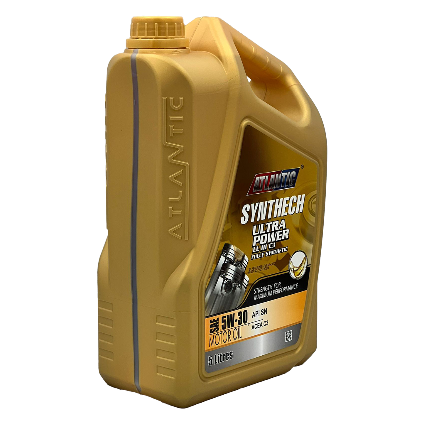 Atlantic 5W-30 Fully Synthetic Engine Oil API SN ACEA C3 LL III VW 504/507 5L