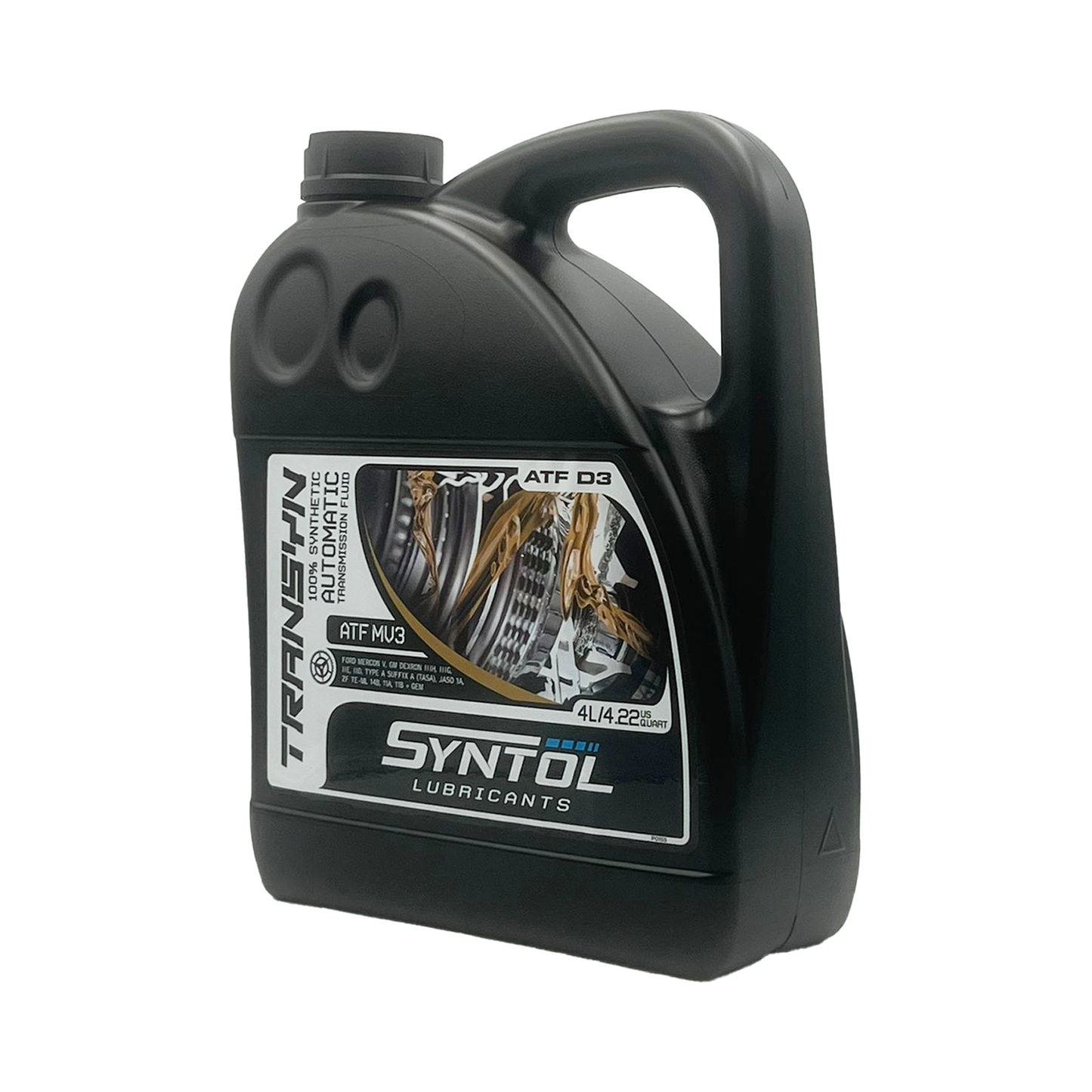 Syntol Transyn ATF MV3 Fully Synthetic Automatic Transmission Fluid Jaso 1A 4L