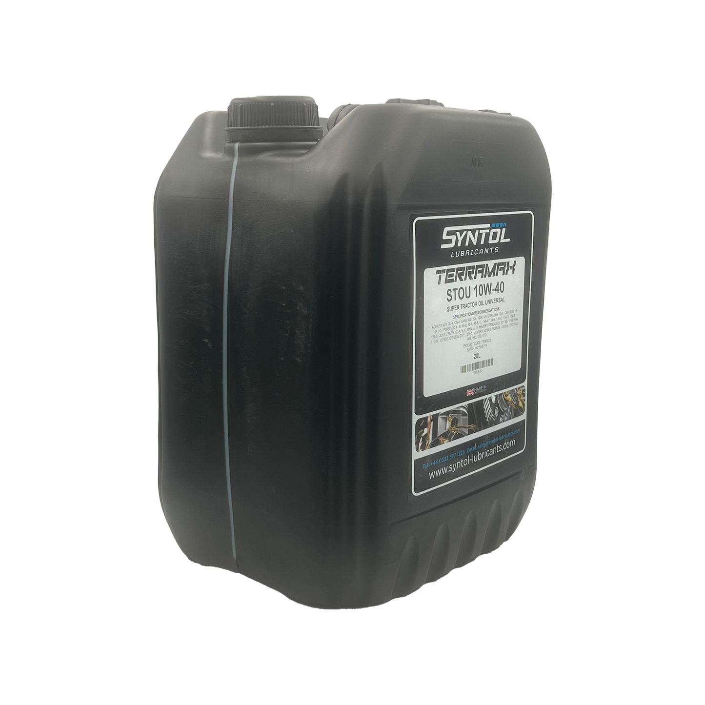 Syntol Terramax STOU 10W-40 Mineral Super Universal Tractor Oil ACEA E3 API GL-4 CG-4 20L