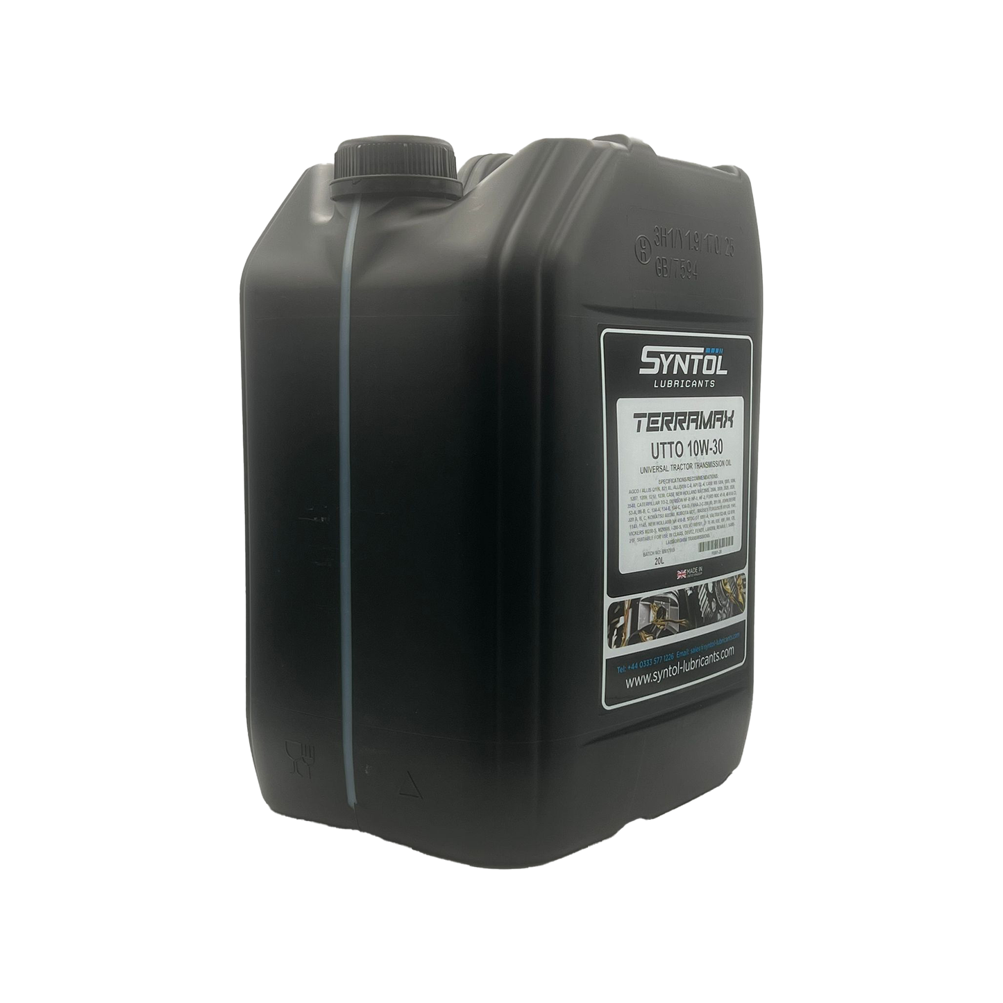 Syntol Terramax UTTO 10W-30 Mineral Tractor Transmission Oil API GL-4 JD20-C 20L