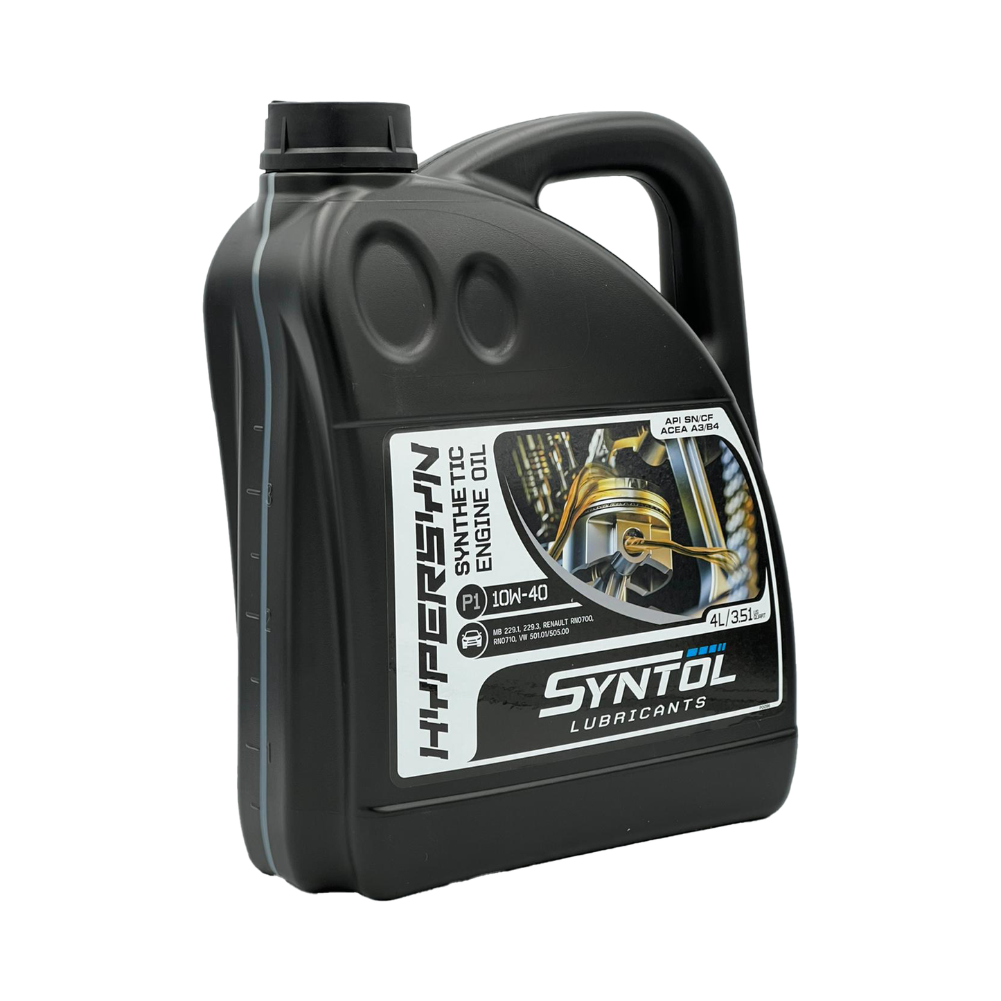 Syntol 10W40 Semi-Synthetic Engine Oil SYNTOL HYPER-SYN P1 API SN CF A3/B3 A3/B4