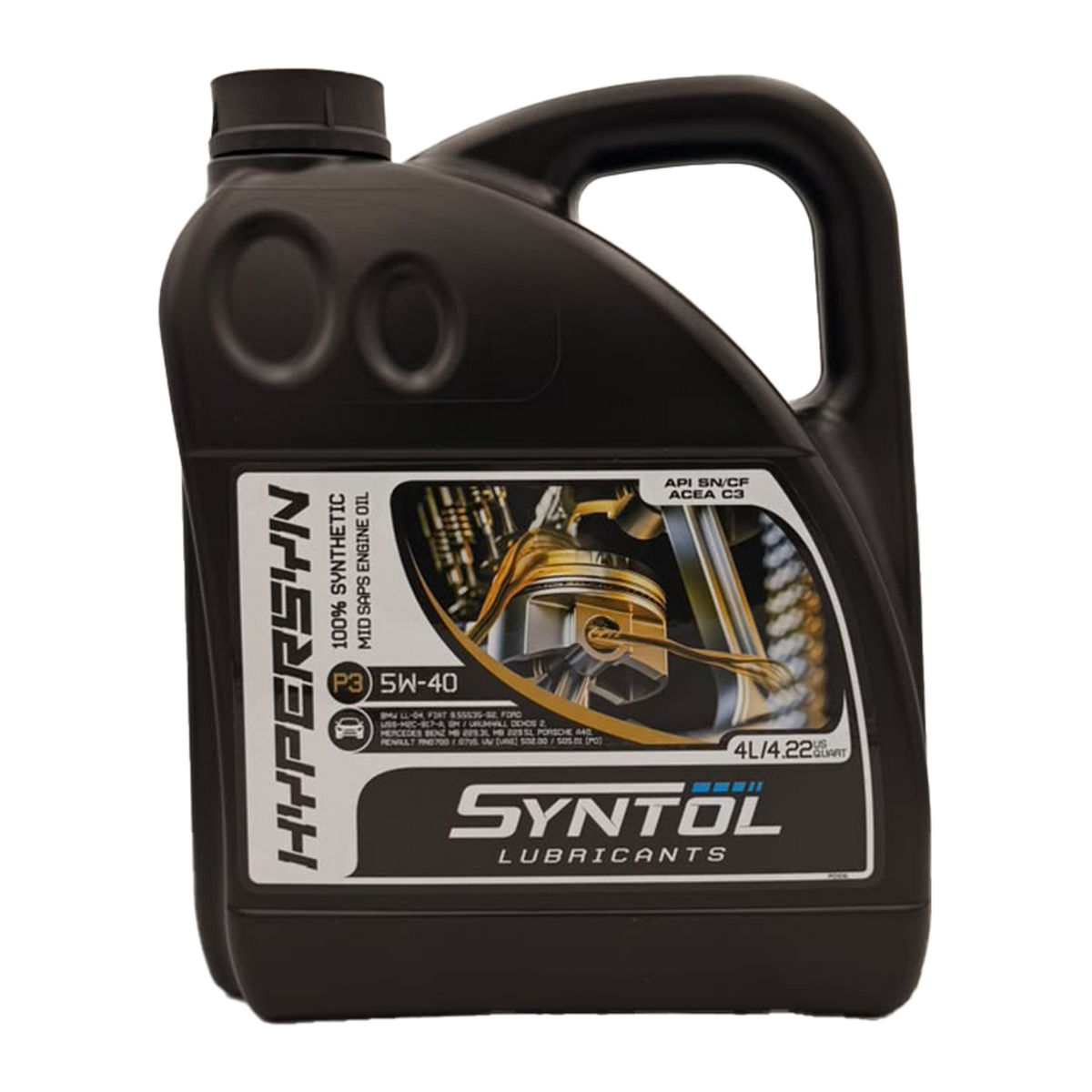 5W40 Fully Synthetic Engine Oil API SN CF ACEA C3 BMW LL-04 DEXOS 2