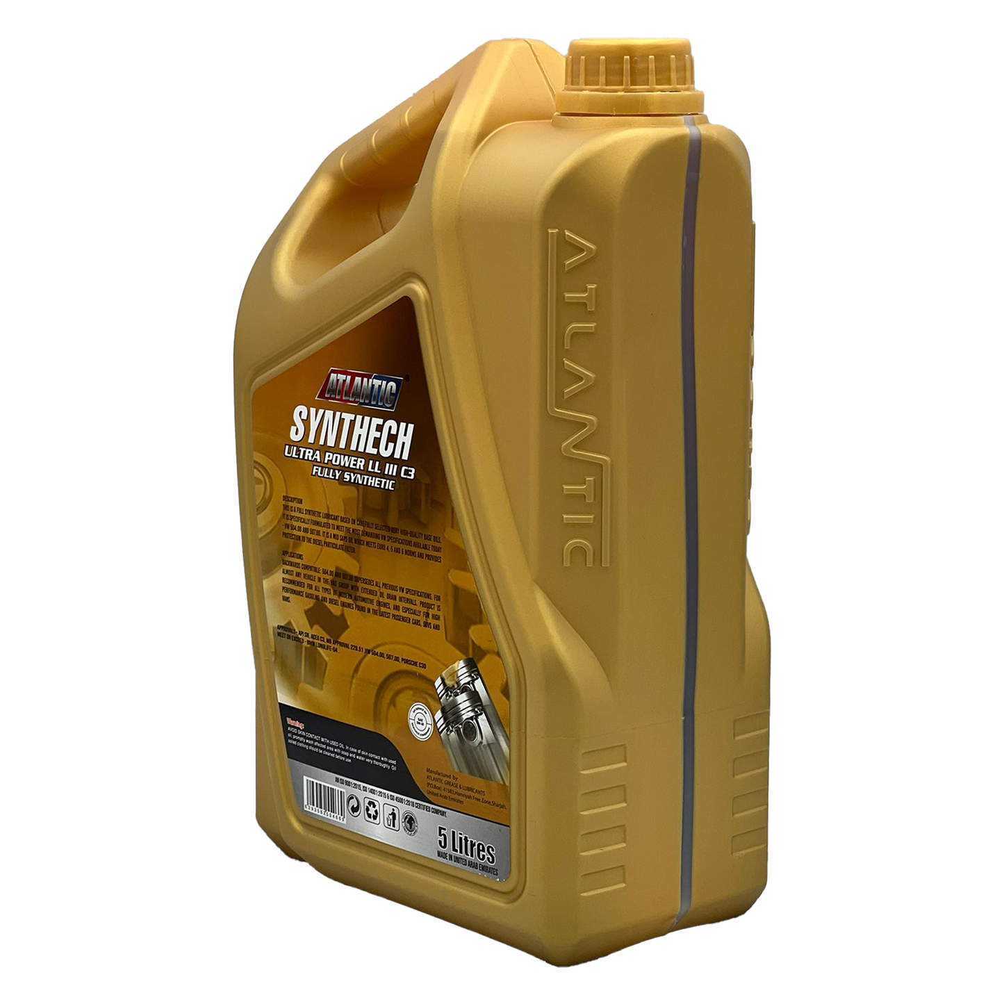 Atlantic 5W-30 Fully Synthetic Engine Oil API SN ACEA C3 LL III VW 504/507 5L