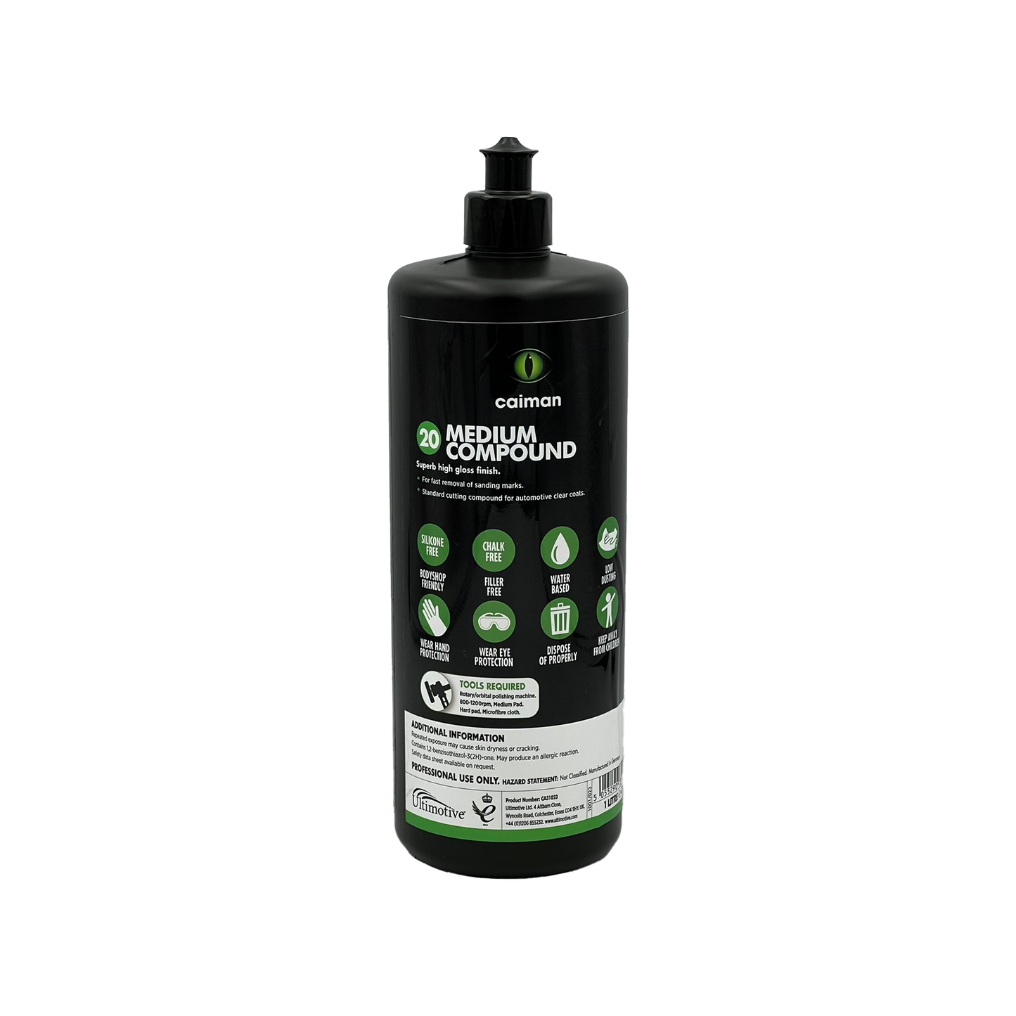 CAIMAN Car Polish Medium Cut Compound P2500 Grit Paint Corrector 1Kg