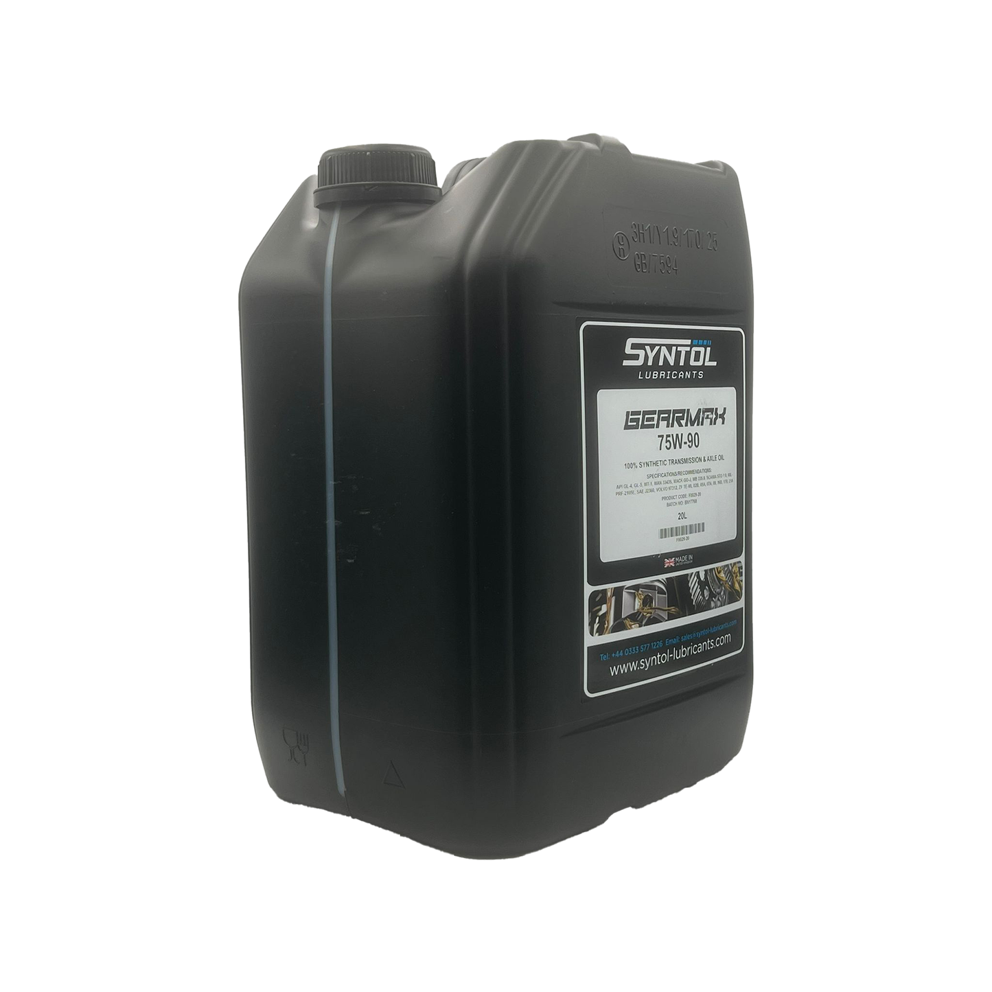 Syntol Gearmax 75W-90 Fully Synthetic Axle & Transmission Fluid API GL-4 GL-5