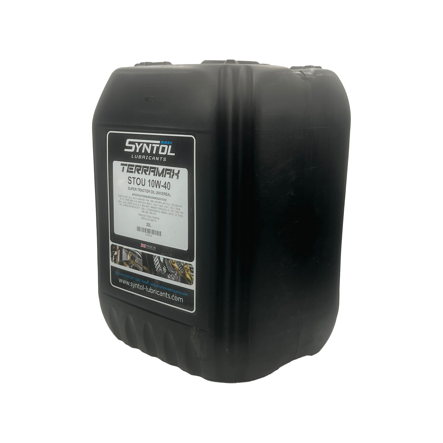 Syntol Terramax STOU 10W-40 Mineral Super Universal Tractor Oil ACEA E3 API GL-4 CG-4 20L