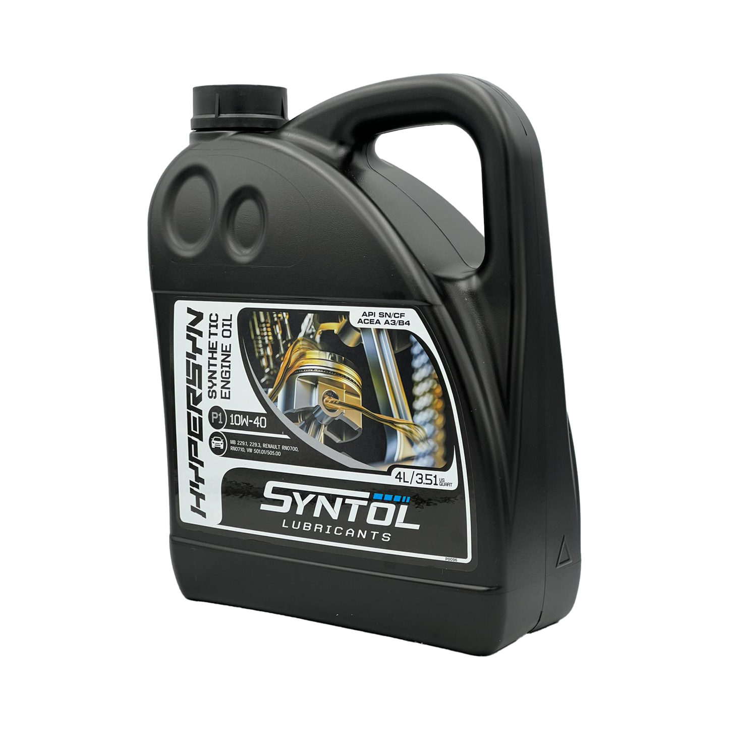 Syntol 10W40 Semi-Synthetic Engine Oil SYNTOL HYPER-SYN P1 API SN CF A3/B3 A3/B4