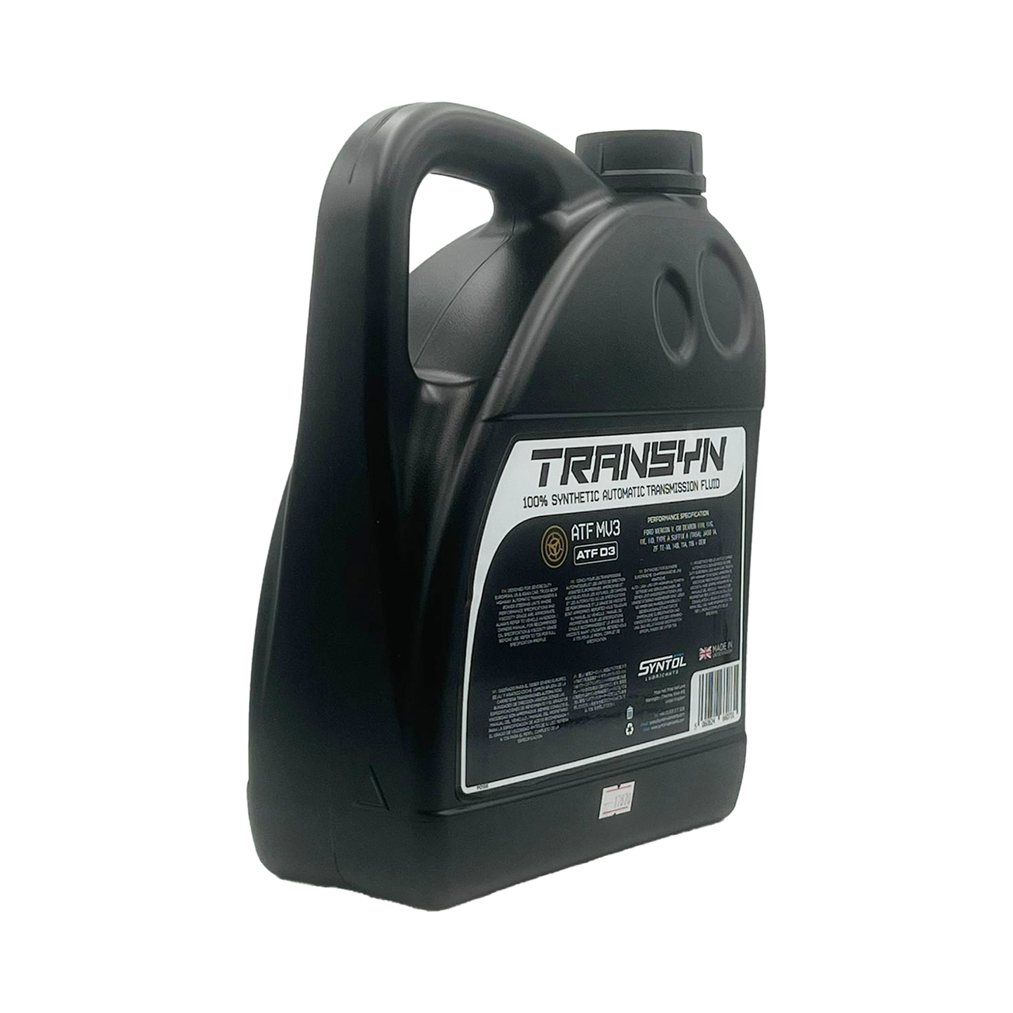 Syntol Transyn ATF MV3 Fully Synthetic Automatic Transmission Fluid Jaso 1A 4L