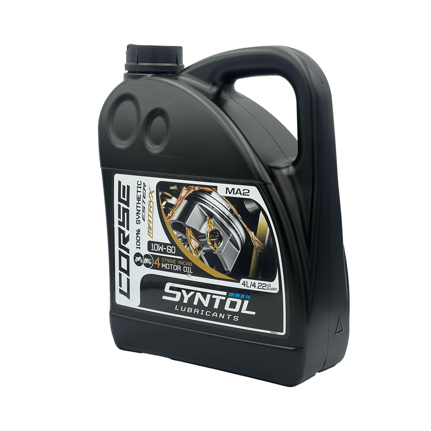 Syntol Corse 4T 10W-60 Fully Synthetic Motorcycle Engine Oil Jaso MA/MA2