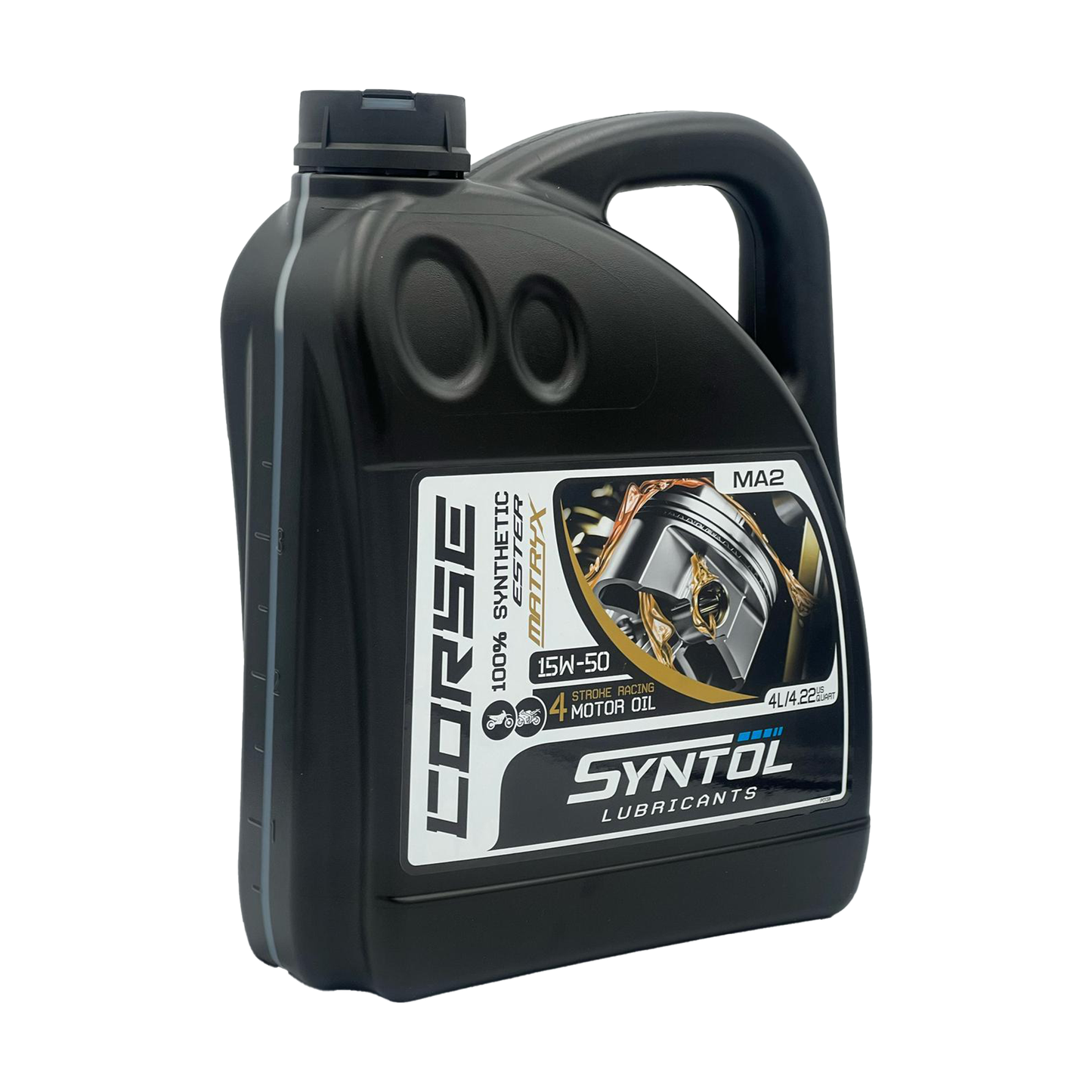 Syntol Motorcycle Motorbike Corse 4T 15W-50 Fully Synthetic Oil