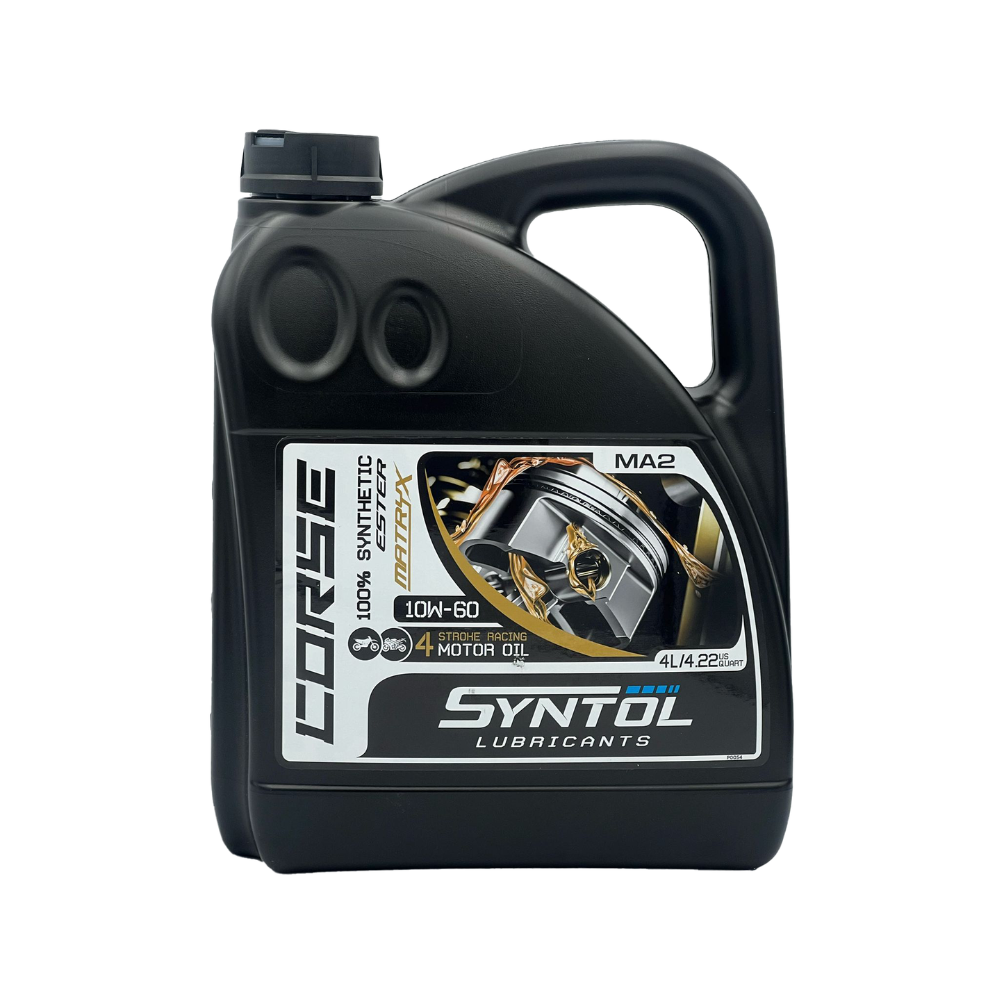 Syntol Corse 4T 10W-60 Fully Synthetic Motorcycle Engine Oil Jaso MA/MA2