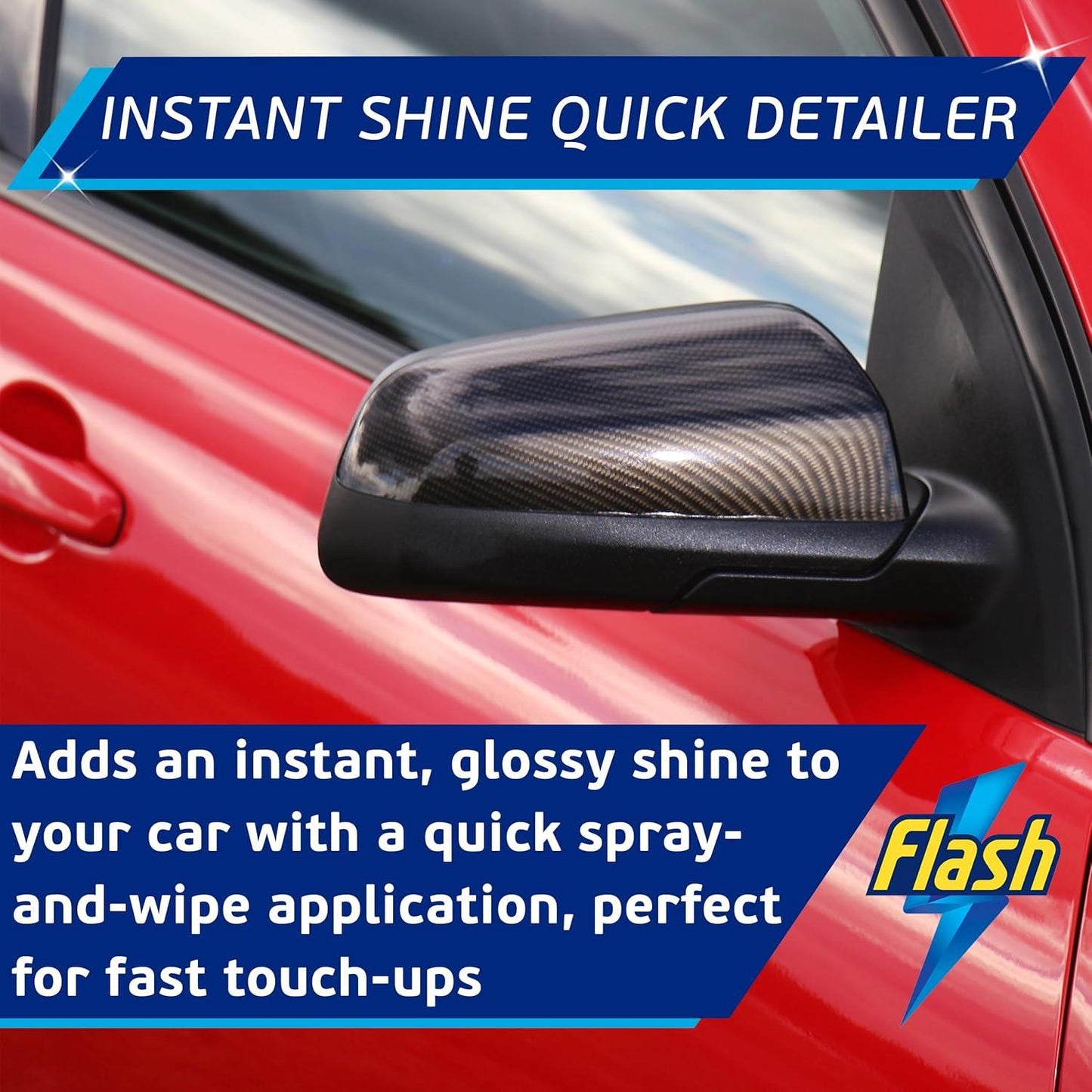 FLASH Quick Detailer Spray Car Cleaner Protects & Restores Paint 500ml