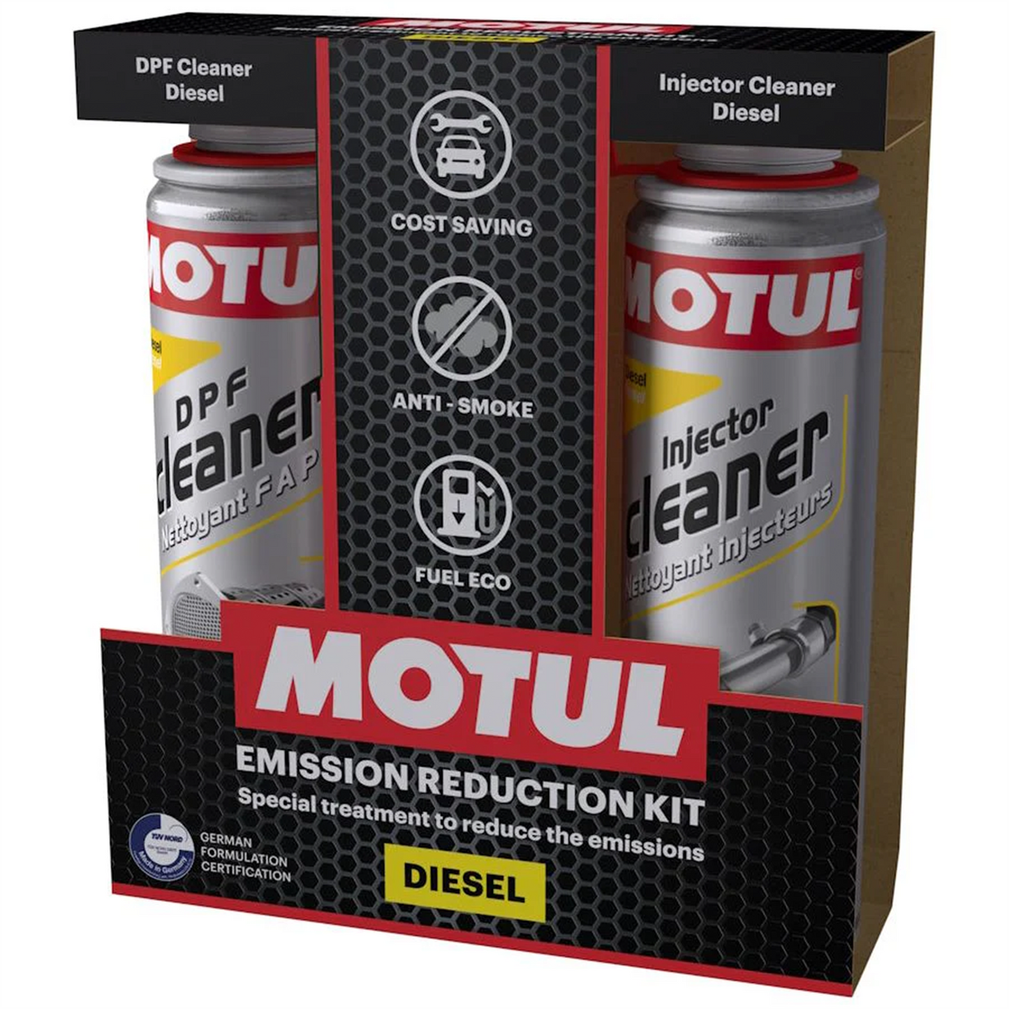Motul Diesel Emission Reduction Kit DPF Cleaner & Injector Cleaner 600ml