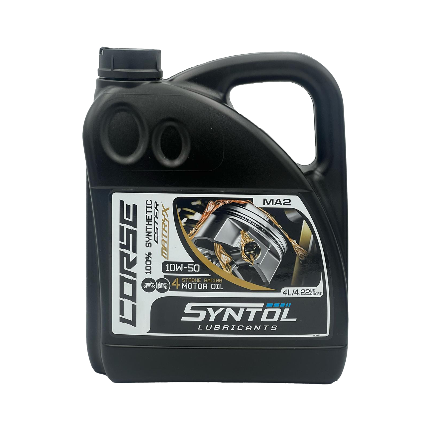 Syntol Corse 4T 10W-50 100% Synthetic Motorcycle Engine Oil 1L