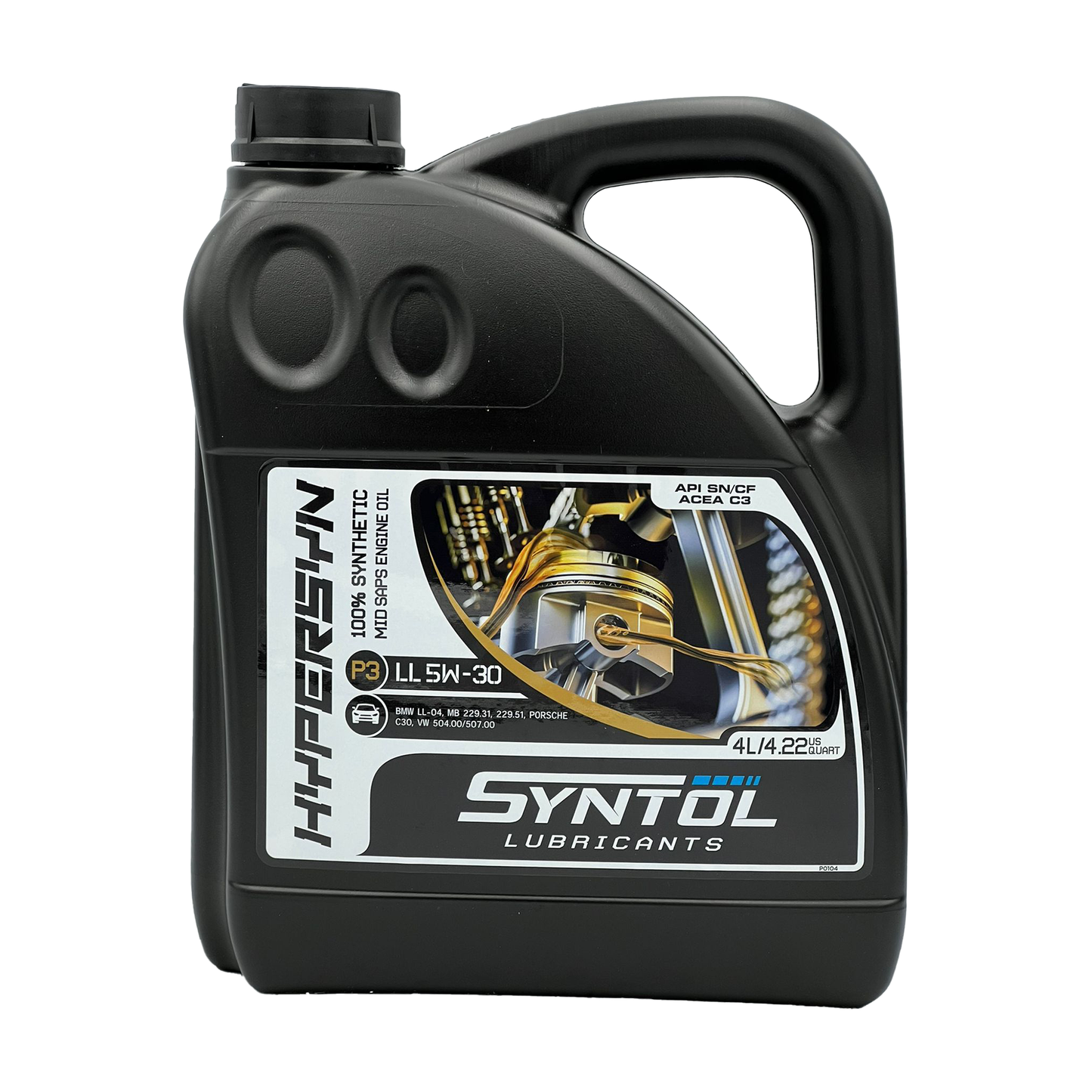 Syntol 5W30 Fully Synthetic Long Life Engine Oil API SN CF ACEA C3 VW 504/507