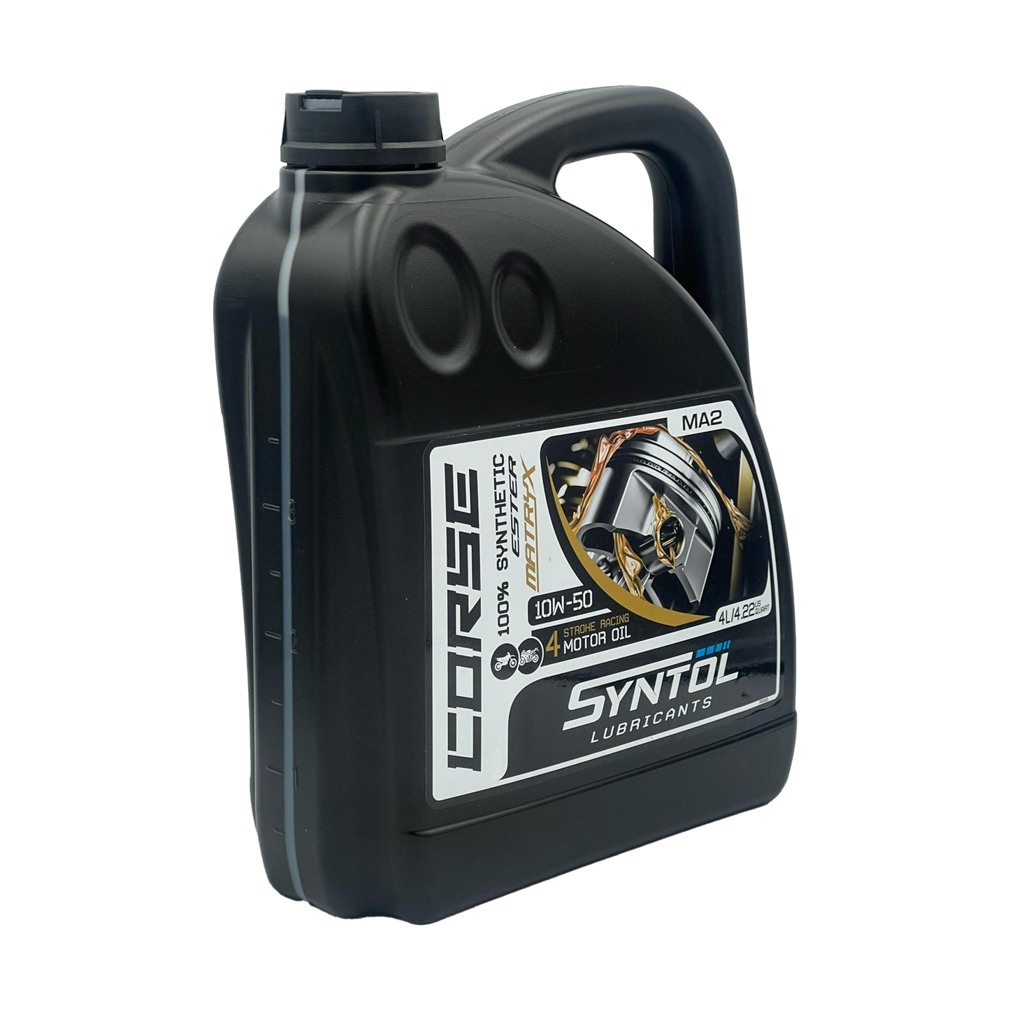 Syntol Corse 4T 10W-50 100% Synthetic Motorcycle Engine Oil 1L