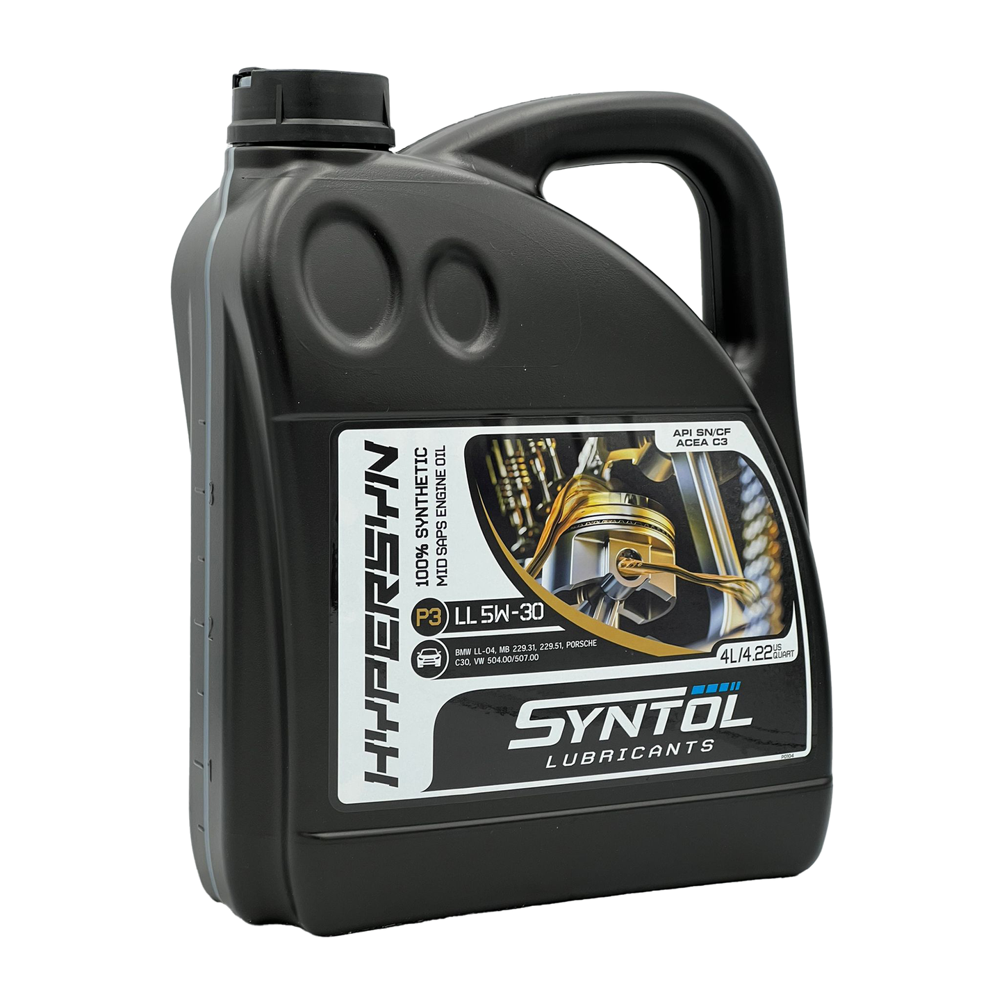 Syntol 5W30 Fully Synthetic Long Life Engine Oil API SN CF ACEA C3 VW 504/507