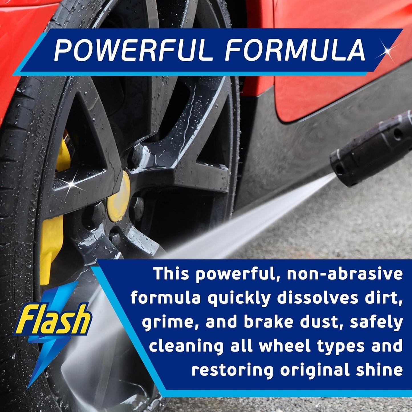 FLASH Alloy Wheel Cleaner Spray Removes Dirt Grime & Brake Dust 500ml