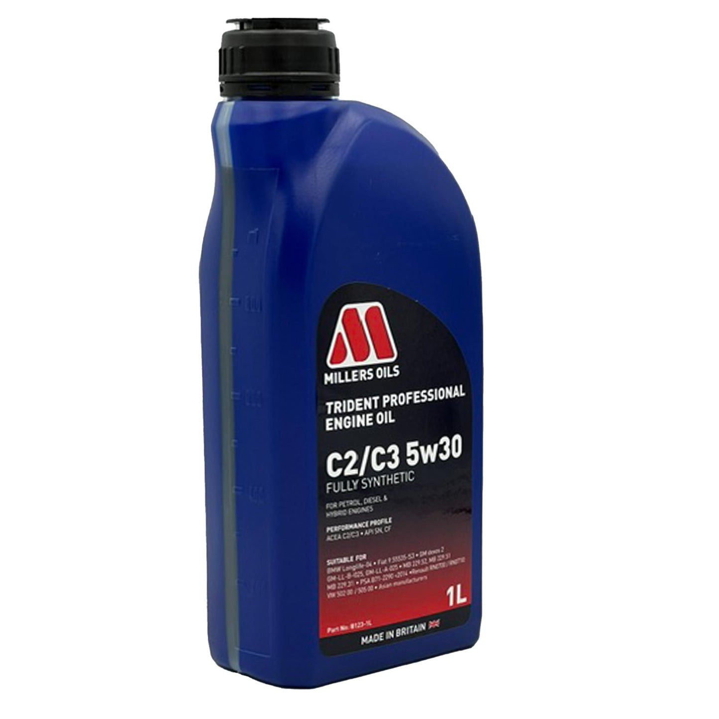 Millers Oils Trident Professional C2/C3 5W-30 5W30 Fully Syn Engine Oil