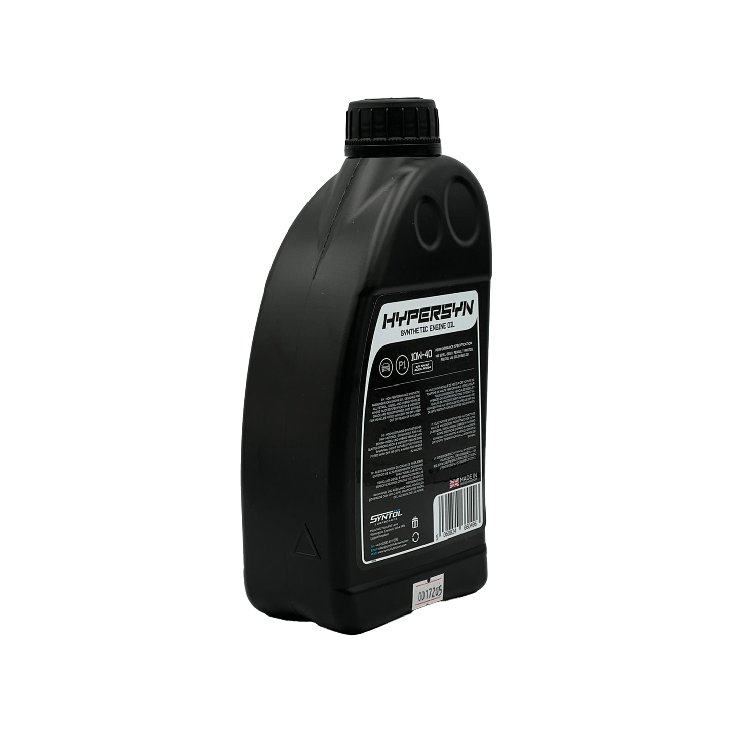 Syntol 10W40 Semi-Synthetic Engine Oil SYNTOL HYPER-SYN P1 API SN CF A3/B3 A3/B4