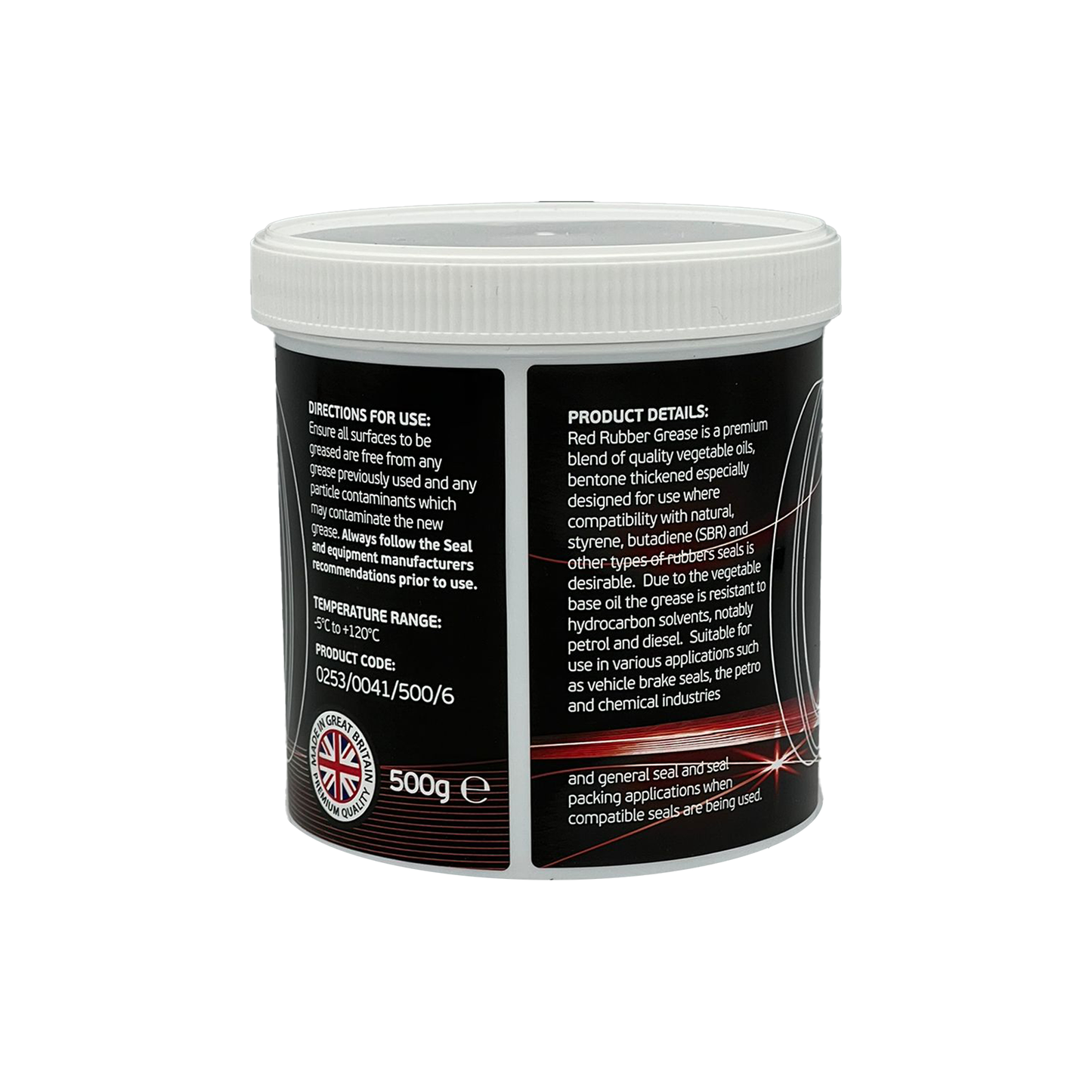 Syntol Red Rubber Grease – Premium Vegetable-Based Grease for Rubber Seal Compatibility 500g