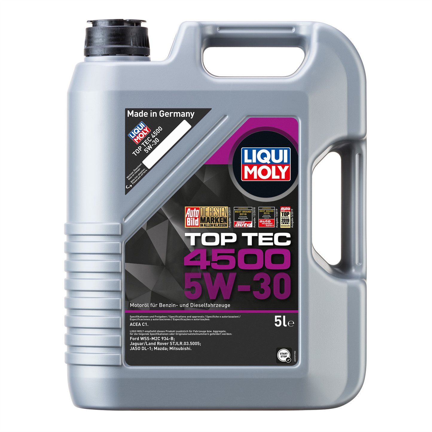 Liqui Moly 5w30 Top Tec 4500 Engine Oil ACEA C1 STJLR.03.5005 For Land Rover