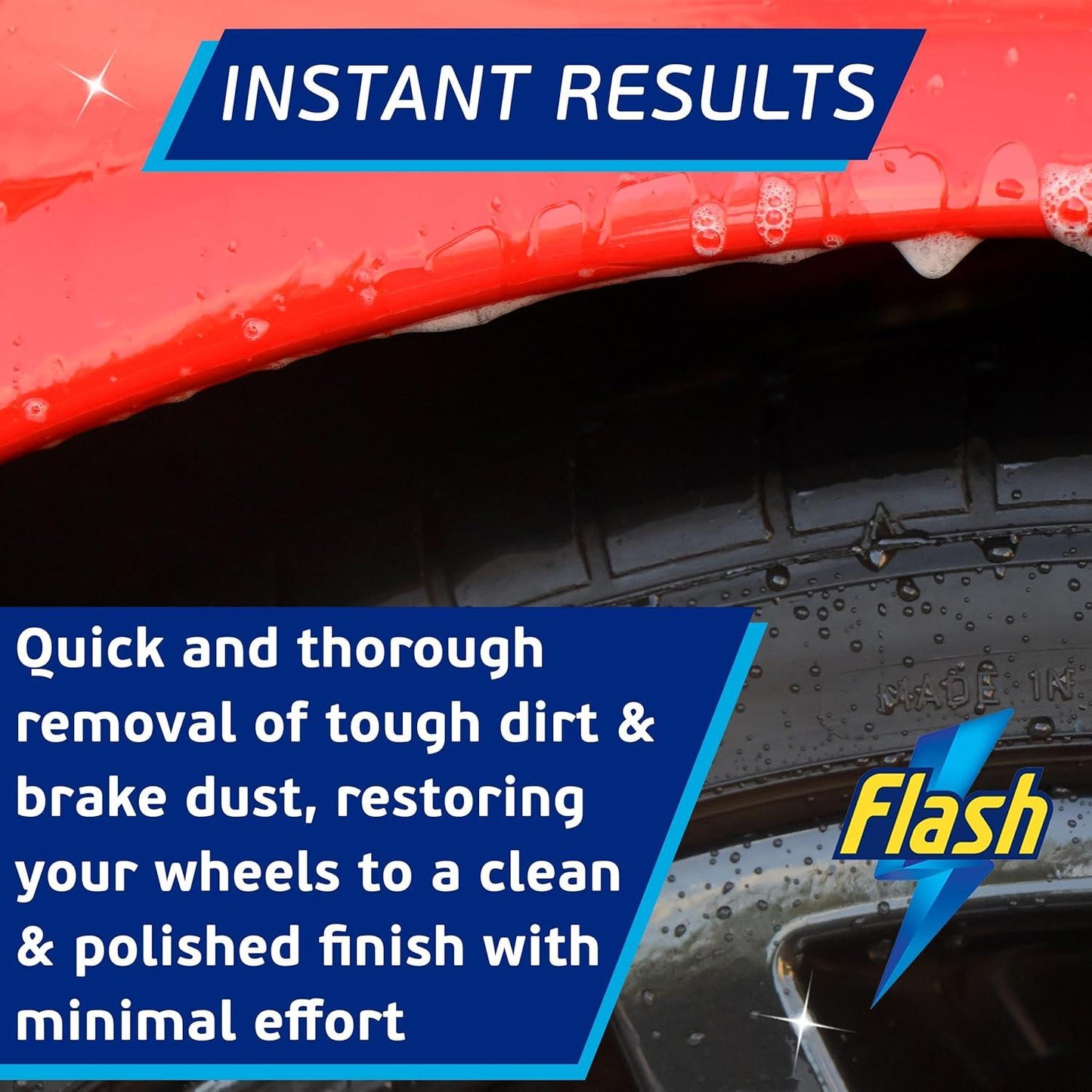 FLASH Alloy Wheel Cleaner Spray Removes Dirt Grime & Brake Dust 500ml