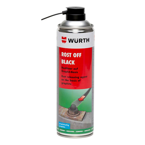 Wurth Rost off Black Graphite-Based Rust Remover Cleaner Lubricant 500ml