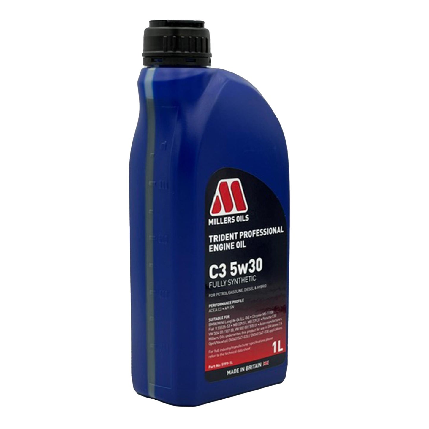 Millers Oils Trident Professional C3 5W-30 5W30 Fully Synth Engine Oil