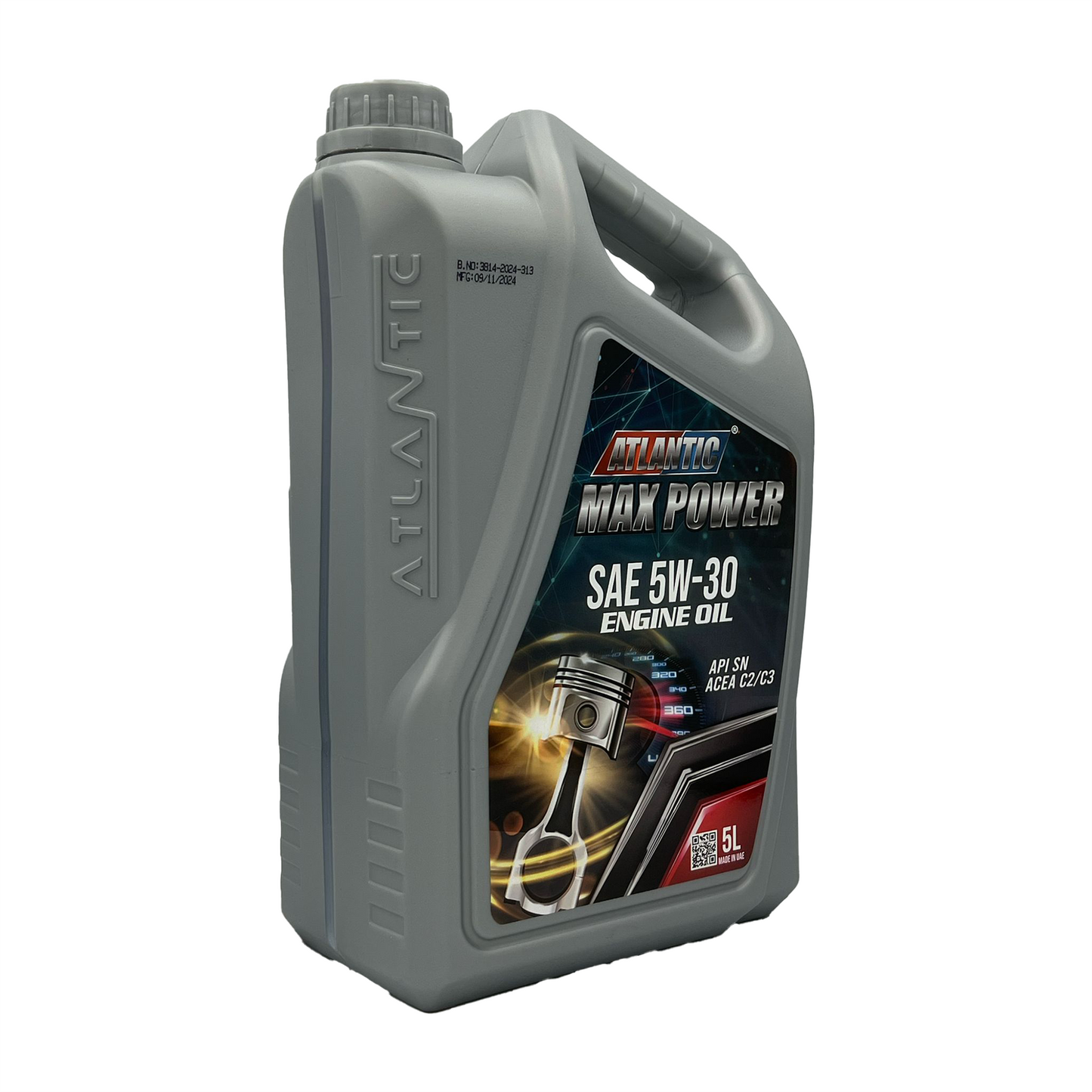 Atlantic 5w30 Fully Synthetic Engine Oil API SN Acea C3 MB 229.31/229.51 LL-04 Dexos 2