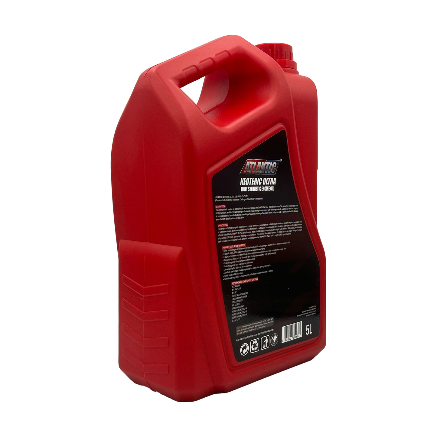 Atlantic 0w20 Fully Synthetic Engine Oil ACEA C5 C6 API SP SN PLUS, SN/RC
