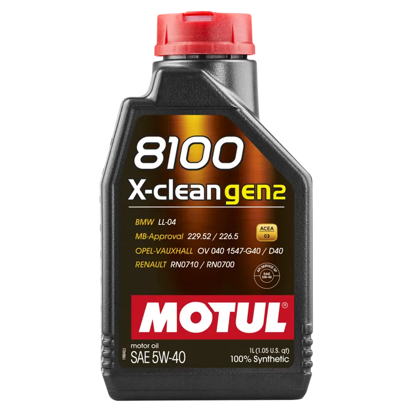 Motul 8100 X-CLEAN GEN2 5W40 Fully Synthetic Engine Oil ACEA C3 BMW LL-04 1L